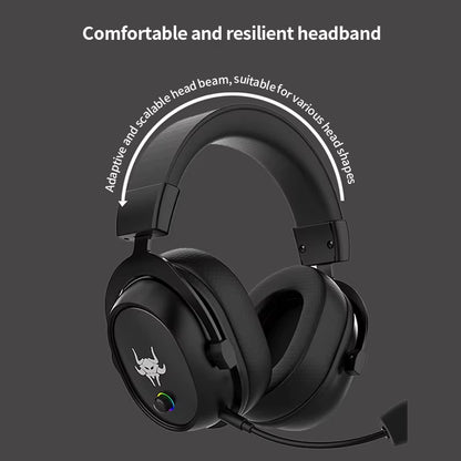 High-End 2.4G Wireless Overhead Sports Headphones with Bluetooth White Gaming Headset with Microphone Noise Canceling Headphones