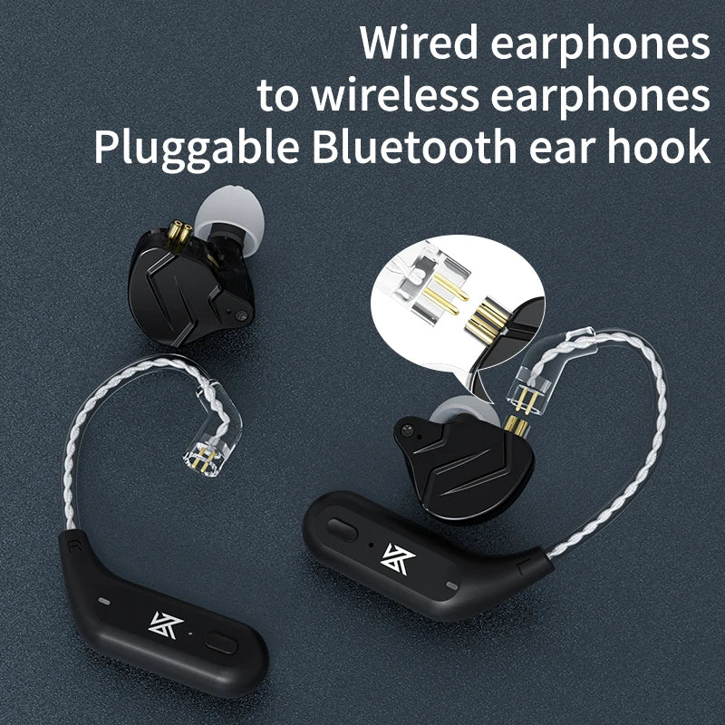 AZ09 HD Bluetooth Ear Hook Headset Cable HIFI Wireless Upgrade Cable with Charging Case