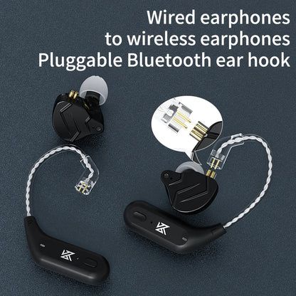 AZ09 HD Bluetooth Ear Hook Headset Cable HIFI Wireless Upgrade Cable with Charging Case