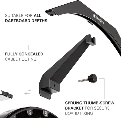 Illuminate Your Game with the LED Dartboard Light - Perfect Lighting for Every Dartboard, Easy Setup, and Extra Long Cable!