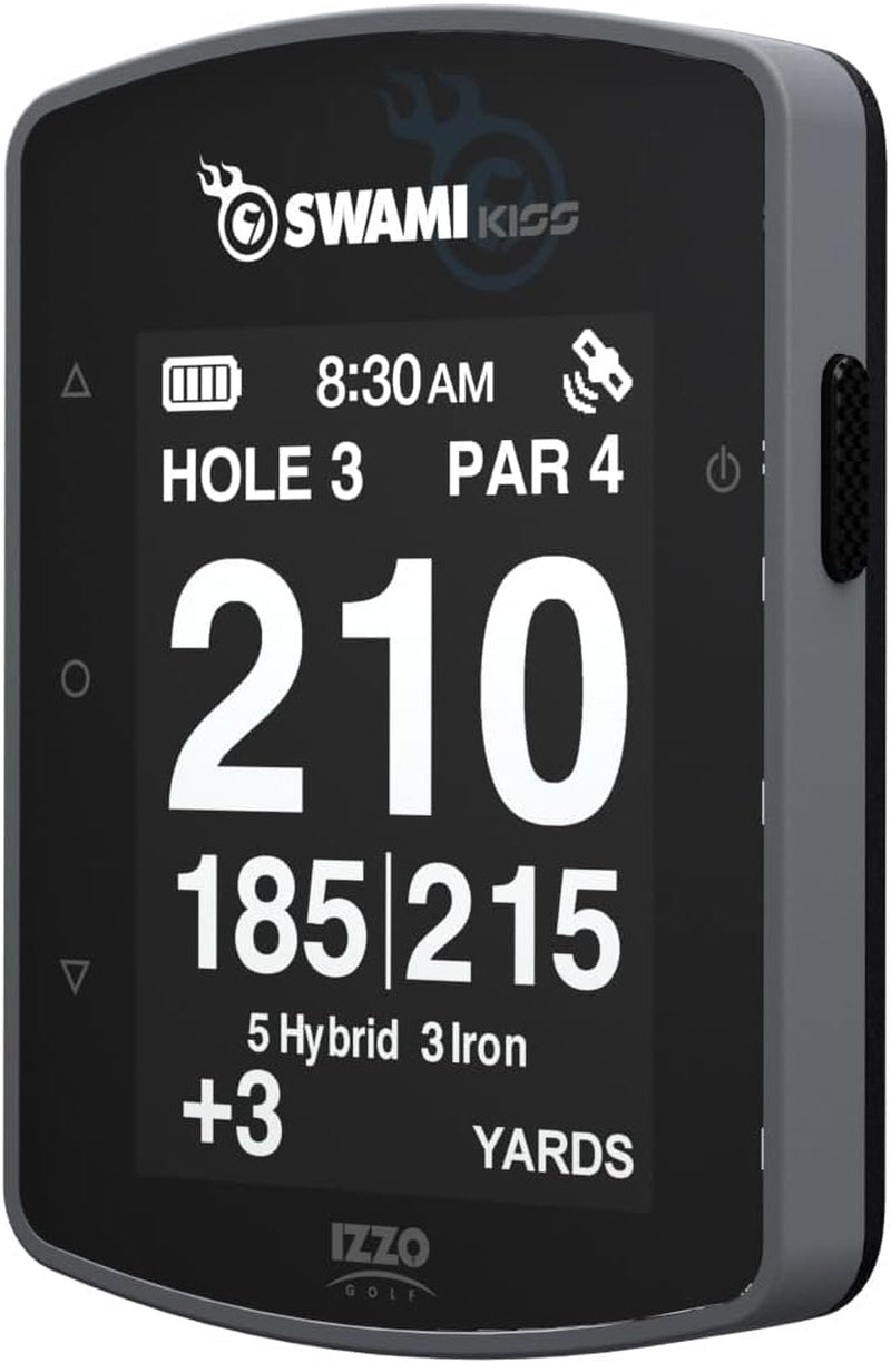 Swami KISS 2.0 Handheld Golf GPS Ragnefinder with Integrated Magnets - Grey
