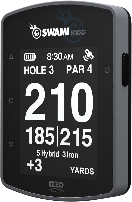 Swami KISS 2.0 Handheld Golf GPS Ragnefinder with Integrated Magnets - Grey