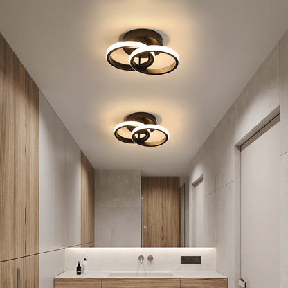 Verbrande 2-Light 25Cm LED Integrated Semi Flush Mount