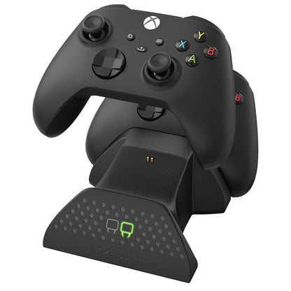Convenient Xbox Charging Dock with Dual Rechargeable Batteries for Series X, Series S, and Xbox One