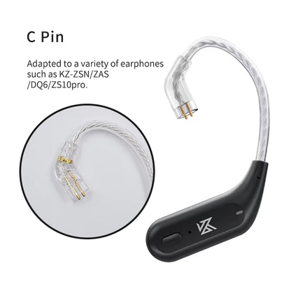 AZ09 HD Bluetooth Ear Hook Headset Cable HIFI Wireless Upgrade Cable with Charging Case