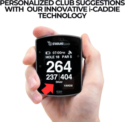 Swami KISS 2.0 Handheld Golf GPS Ragnefinder with Integrated Magnets - Grey