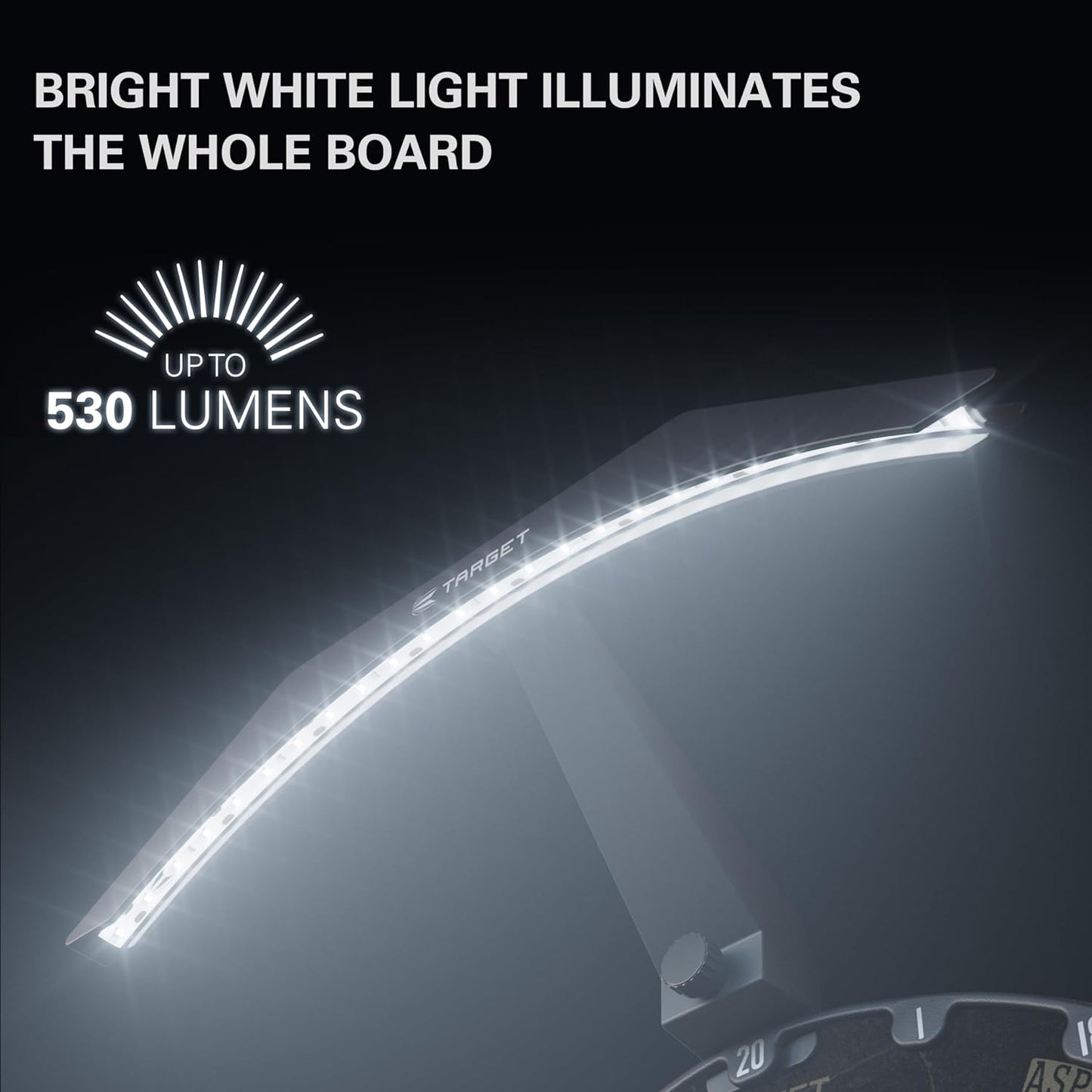 Illuminate Your Game with the LED Dartboard Light - Perfect Lighting for Every Dartboard, Easy Setup, and Extra Long Cable!