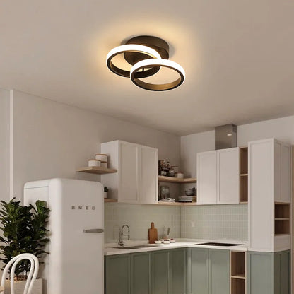 Verbrande 2-Light 25Cm LED Integrated Semi Flush Mount