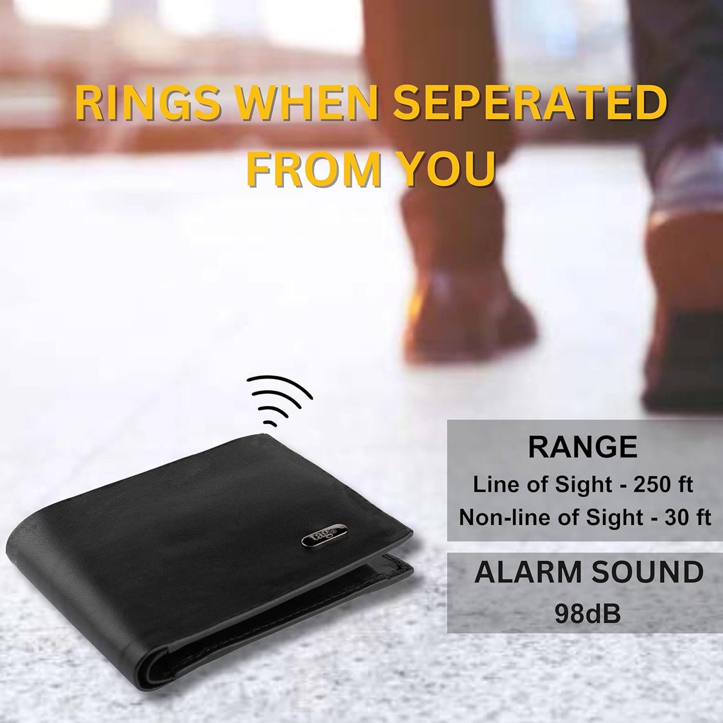 - Dolphin Smart Bluetooth Wallet with Tracker for Men, Bi-Fold Card Wallet with Anti-Theft RFID Blocking, 60Ft - 250Ft Bluetooth Finding Range, Works with Android & Ios, Black